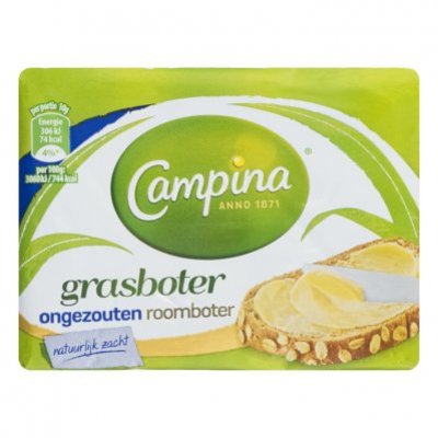 Campina Botergoud ongezouten grasboter